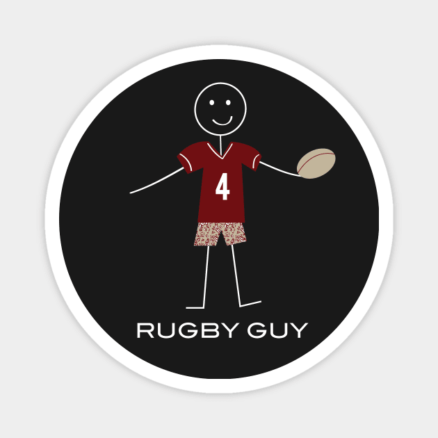 Funny Mens Rugby Guy Magnet by whyitsme